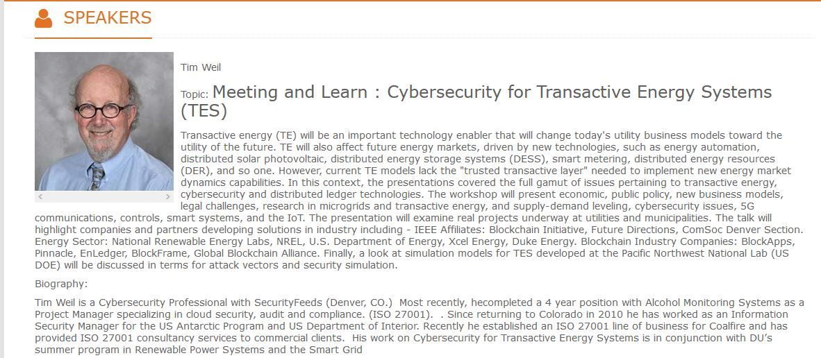 Cybersecurity for Transactive Energy Systems