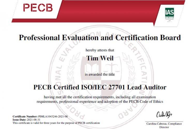 ISO 27701 Lead Auditor