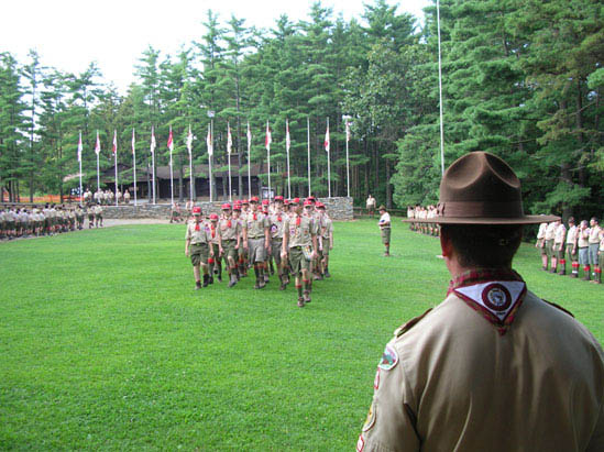 Camp Horseshoe - Troop33 on Parade